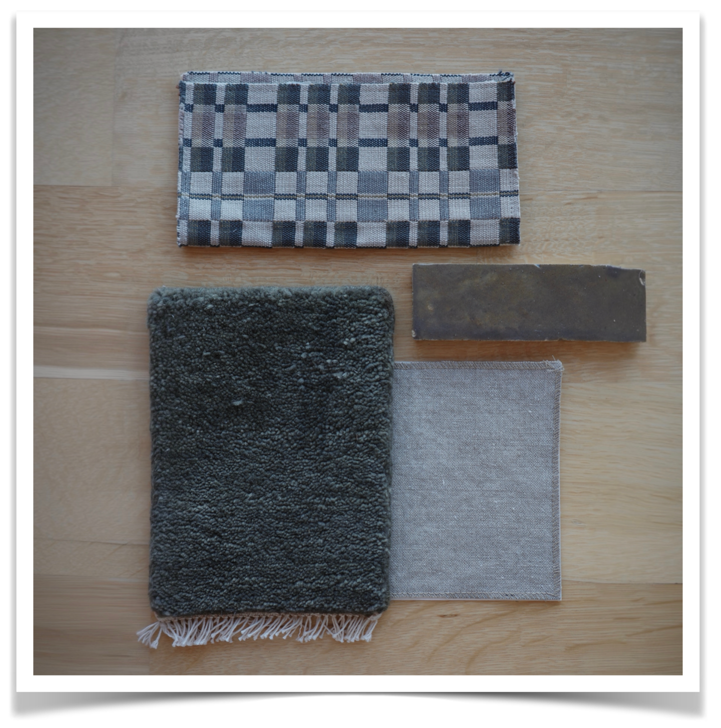 Textiles board shown in full